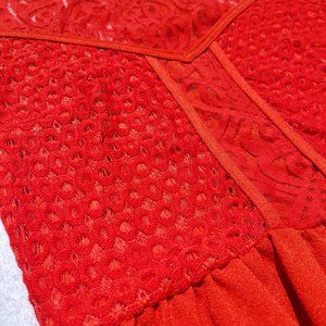 H&M orange lace dress